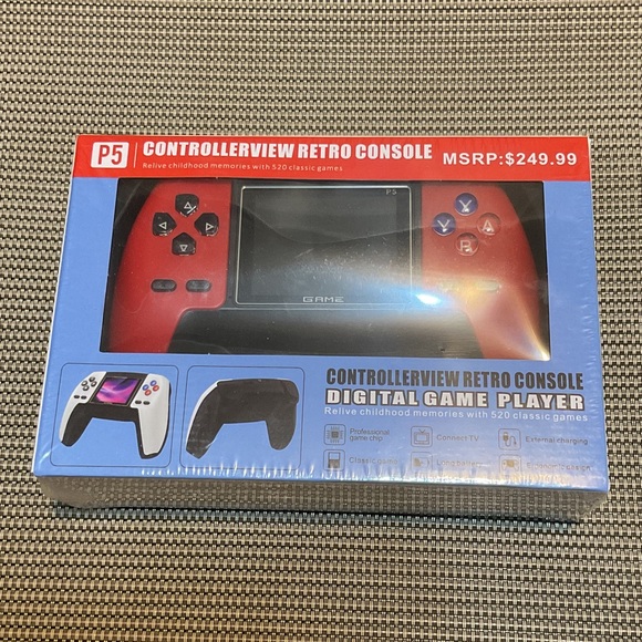 Other - ControllerView Retro Console P5 Handheld - Red